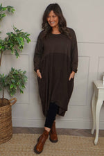 Regana Cotton Dress Cocoa Cocoa - Regana Cotton Dress Cocoa