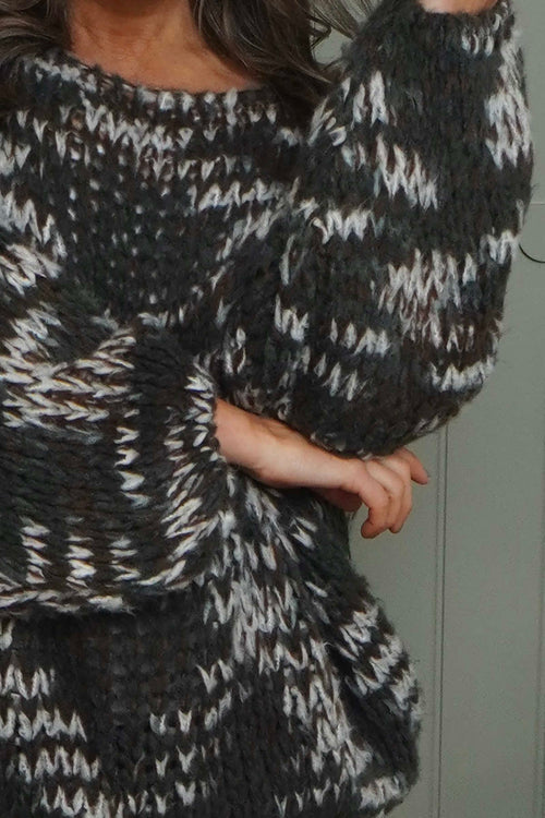 Leatrice Knitted Jumper Cocoa - Image 3