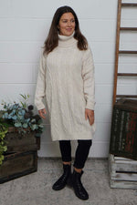 Moira Polo Knitted Jumper Stone Stone - Moira Polo Knitted Jumper Stone