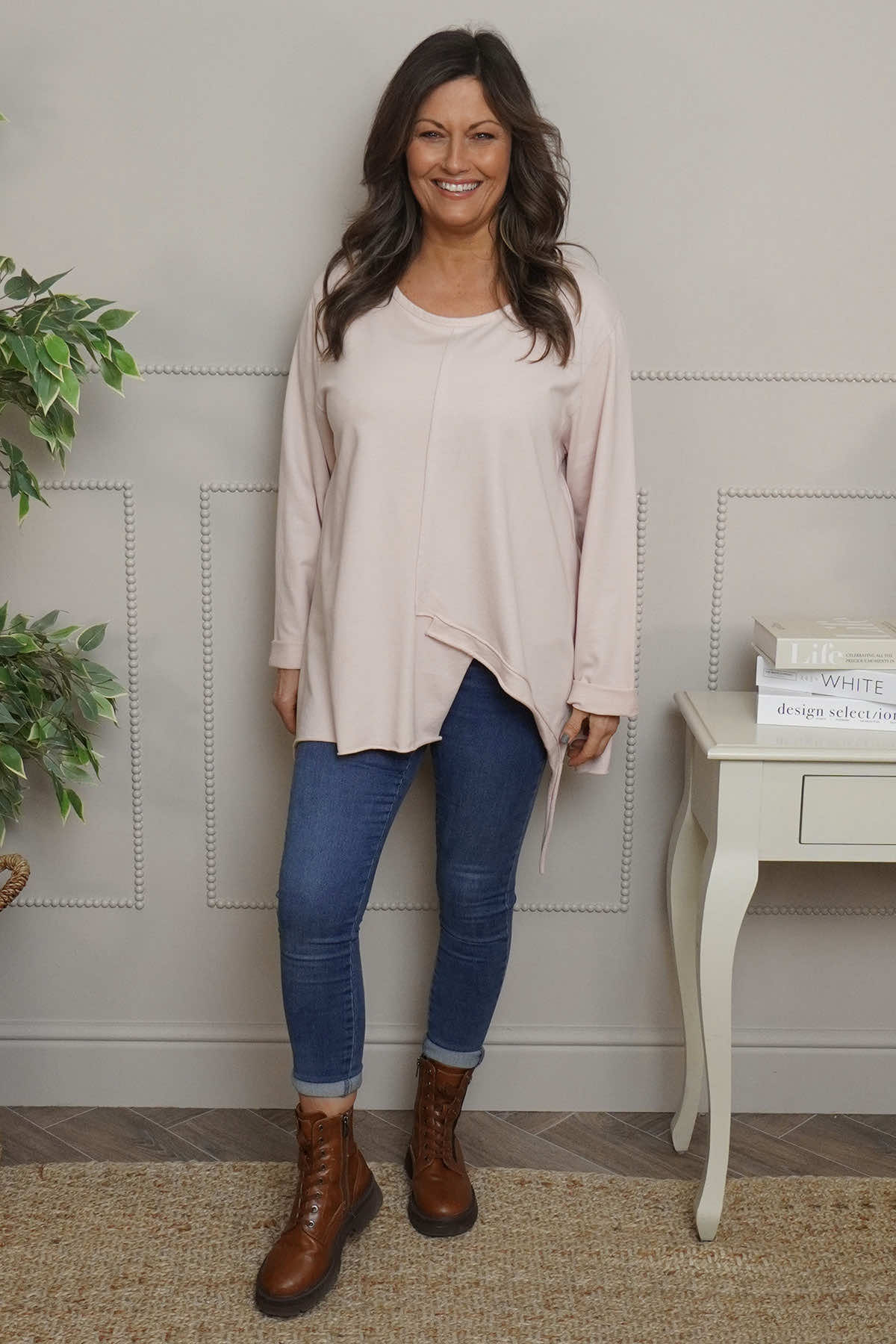 Garnette Cotton Top Pink