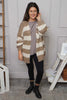 Kennedy Stripe Knitted Cardigan Camel