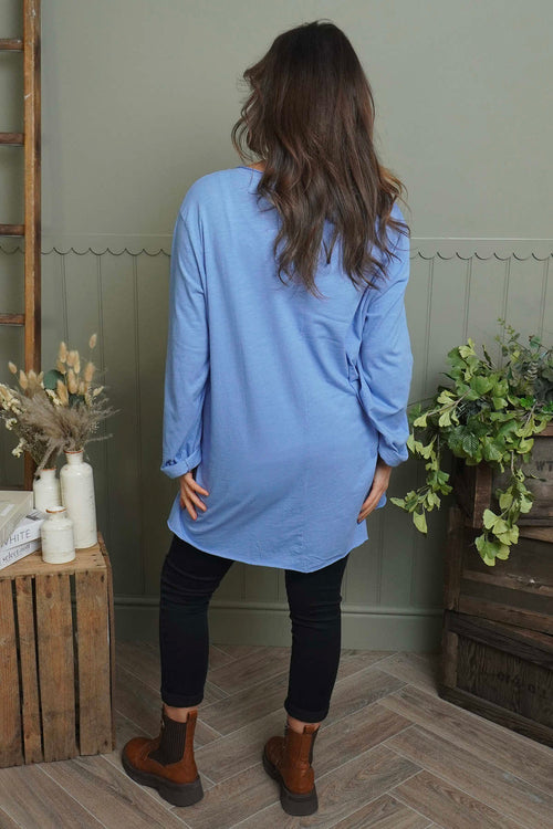Sasha Cotton Top Blue - Image 4