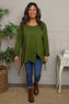 Garnette Cotton Top Olive