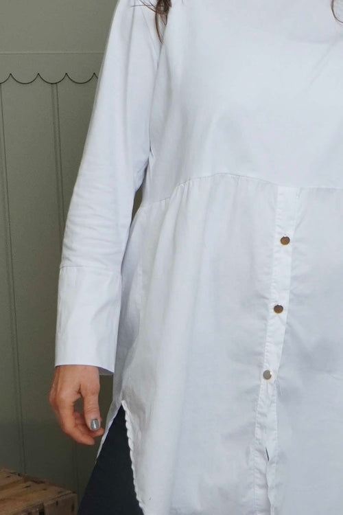 Arwen Cotton Shirt White - Image 3
