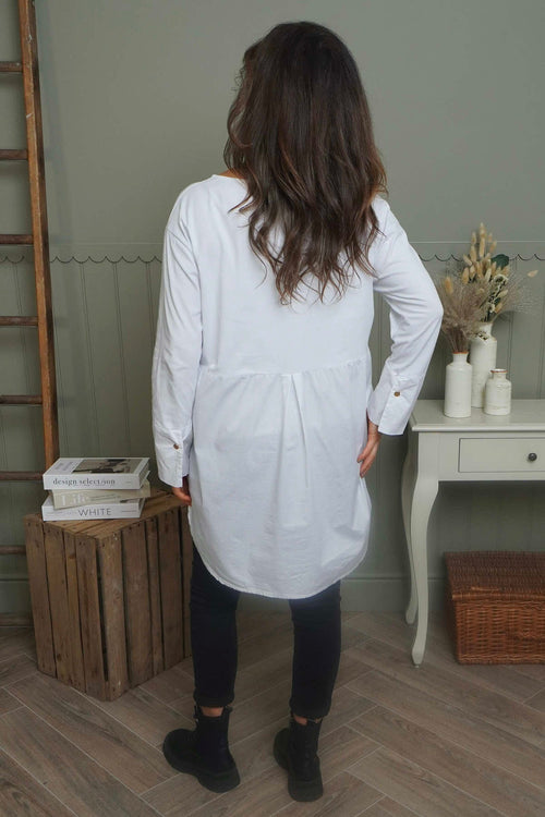 Arwen Cotton Shirt White - Image 4