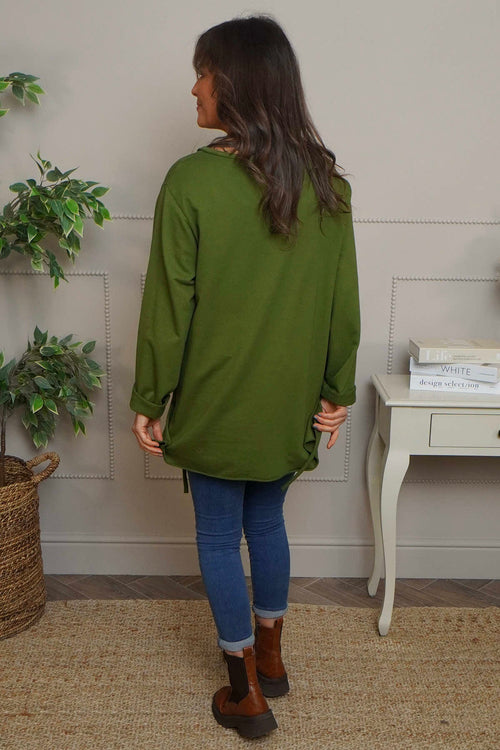 Garnette Cotton Top Olive - Image 4