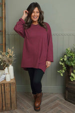 Sasha Cotton Top Wine Wine - Sasha Cotton Top Wine
