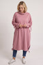 Dalary Cowl Neck Cotton Tunic Pink