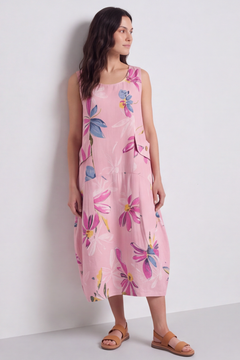 Darcie Floral Print Pink Dress