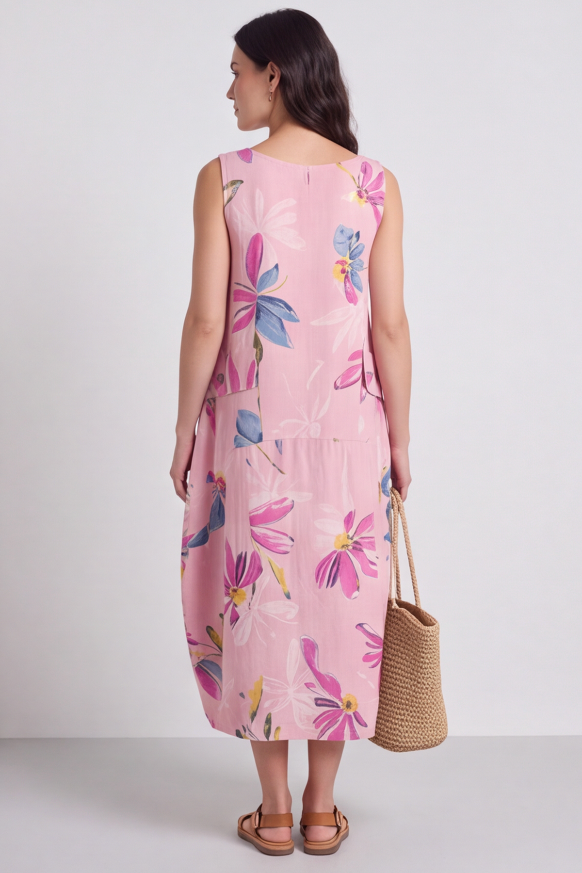 Darcie Floral Print Pink Dress