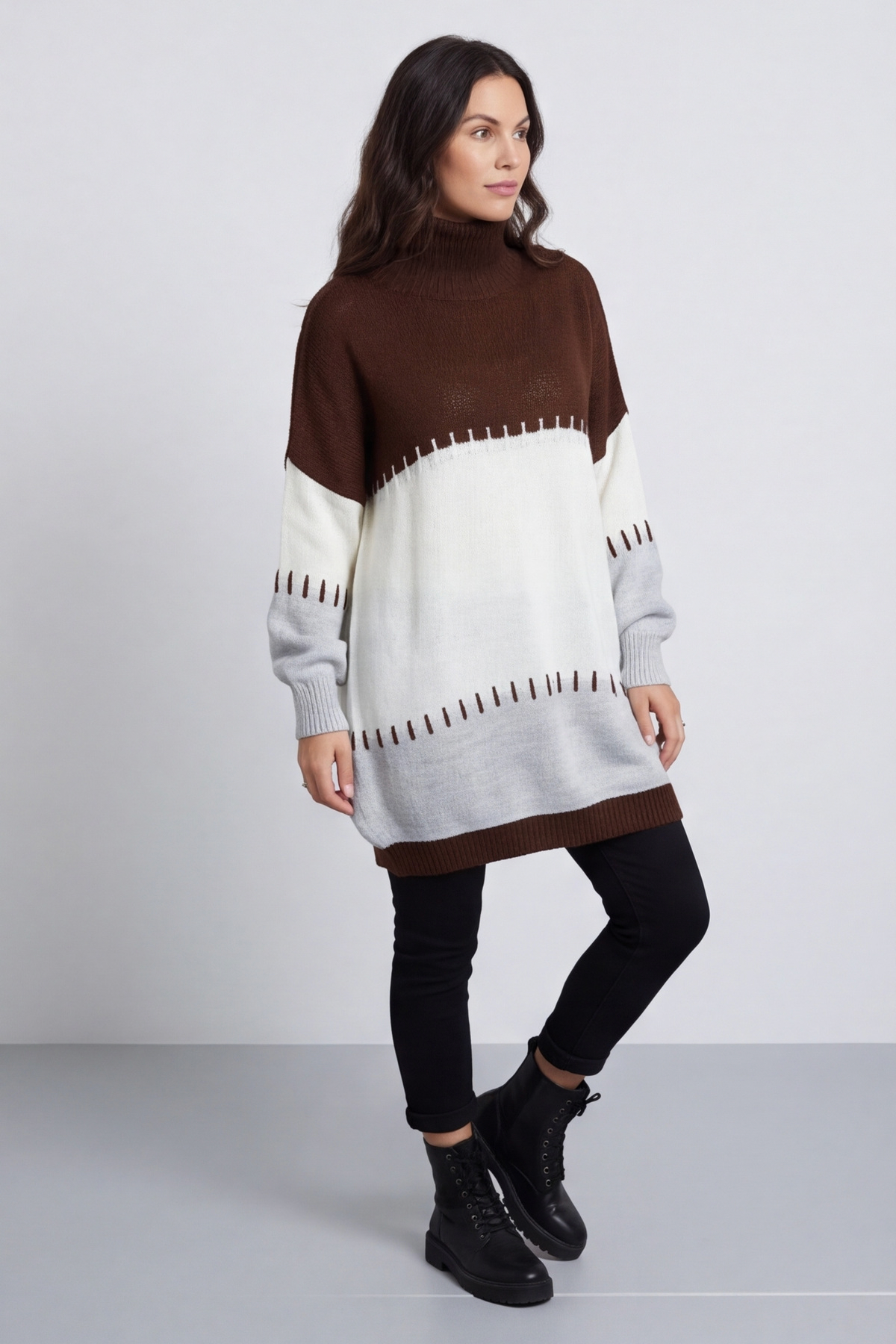 Doris Polo Knitted Jumper Cocoa