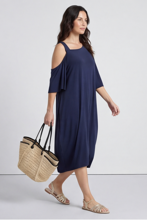 Dionne Dress Navy - Image 5