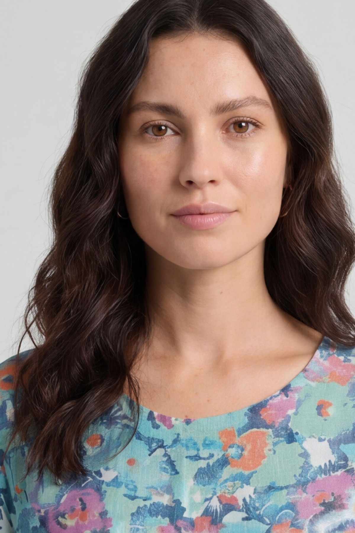 Eleni Floral Print Linen Dress Green