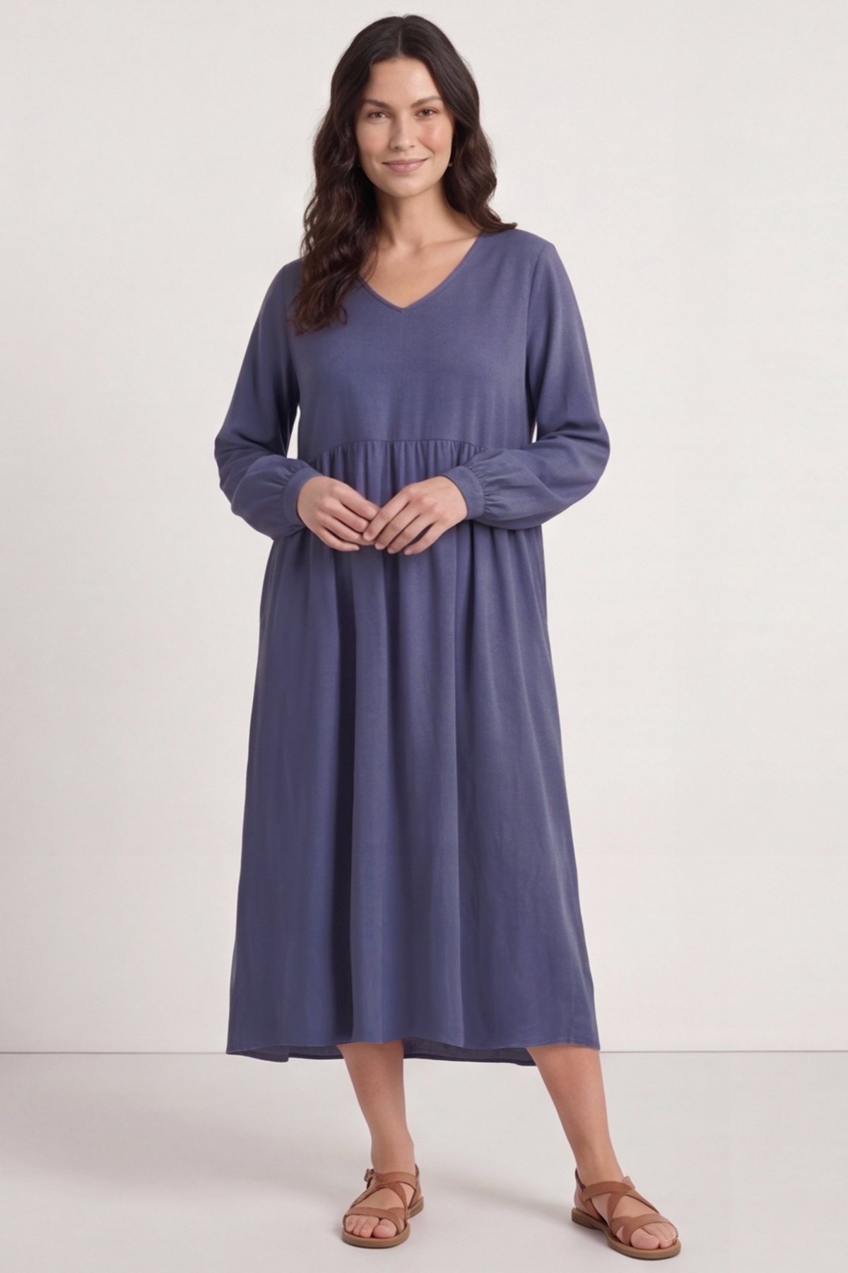Eliza Cotton Dress Blue