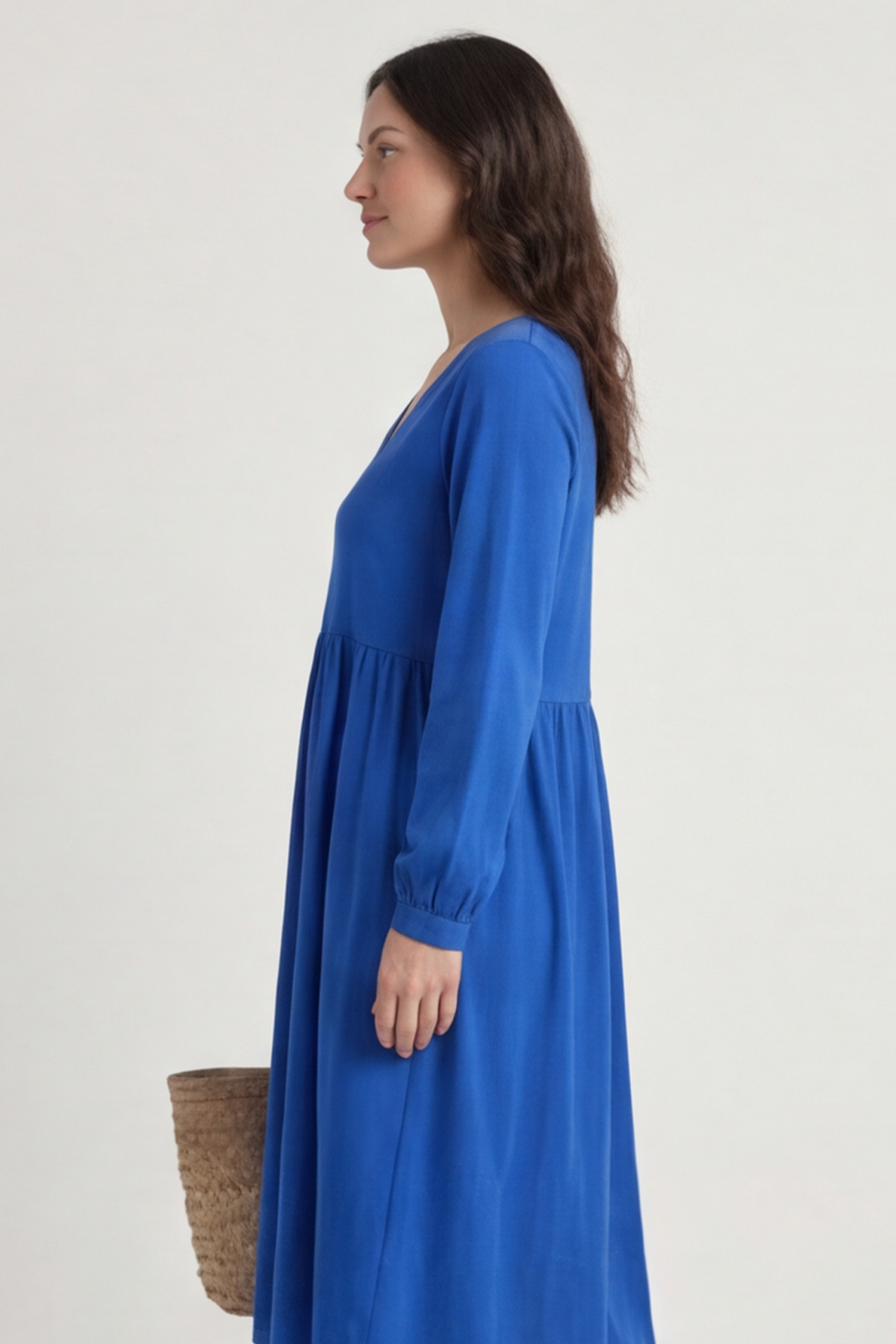 Eliza Cotton Dress Cobalt