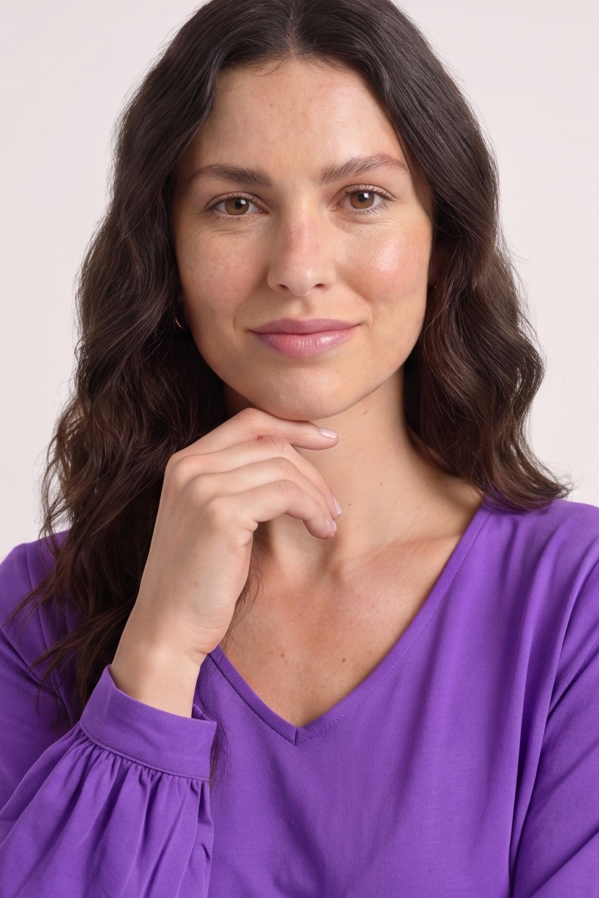 Eliza Cotton Dress Purple
