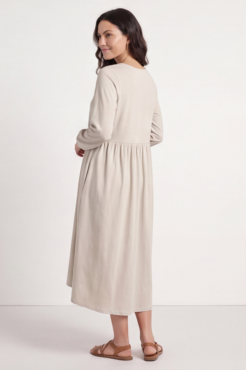 Eliza Cotton Dress Stone - Image 3