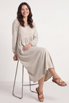 Eliza Cotton Dress Stone