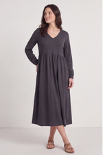 Eliza Cotton Dress Charcoal Charcoal - Eliza Cotton Dress Charcoal
