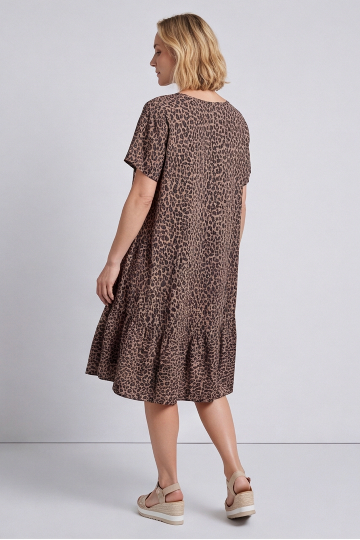 Esme Mocha Print Dress