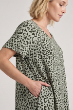 Esme Khaki Print Dress Khaki - Esme Khaki Print Dress