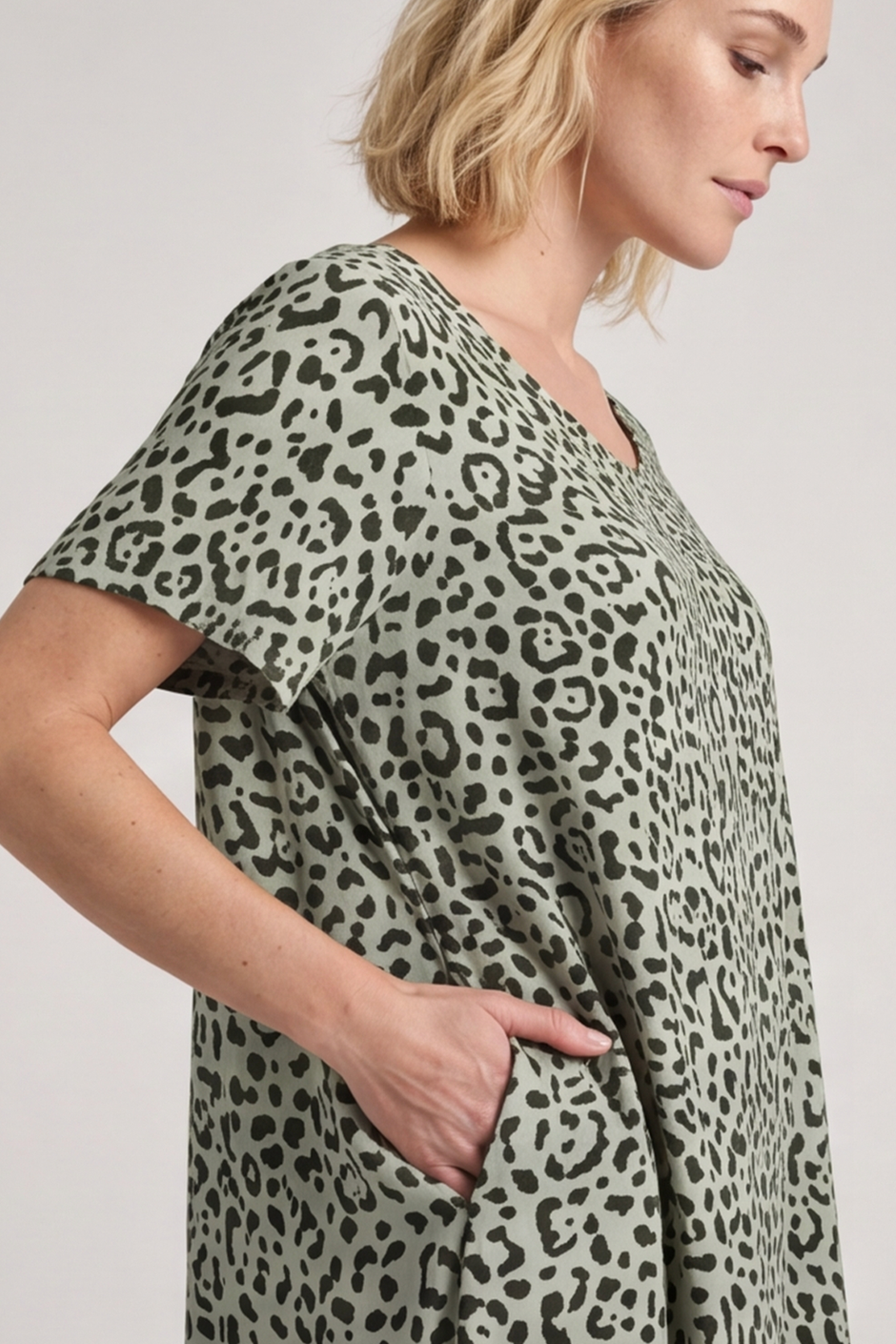 Esme Khaki Print Dress