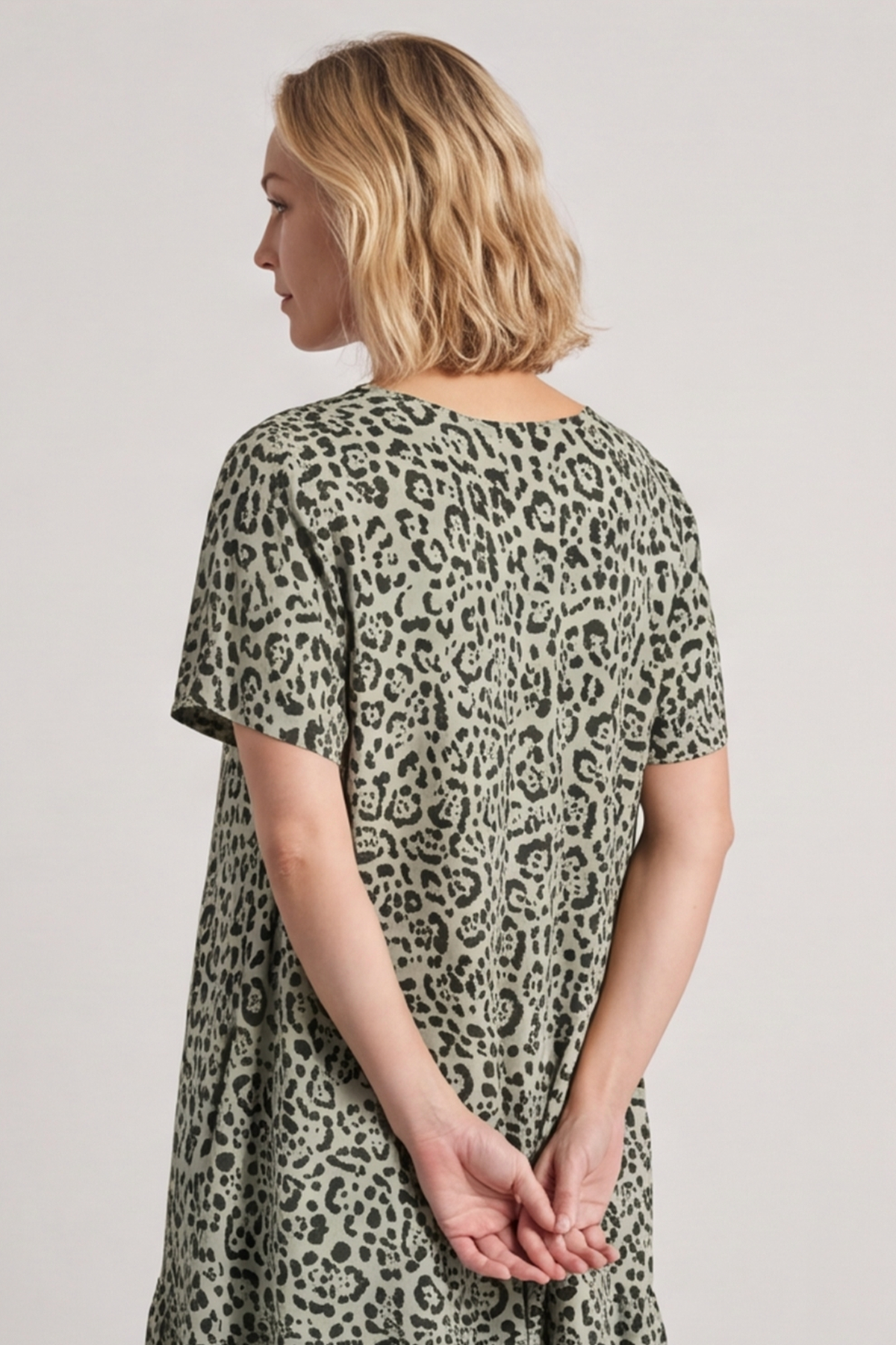 Esme Khaki Print Dress