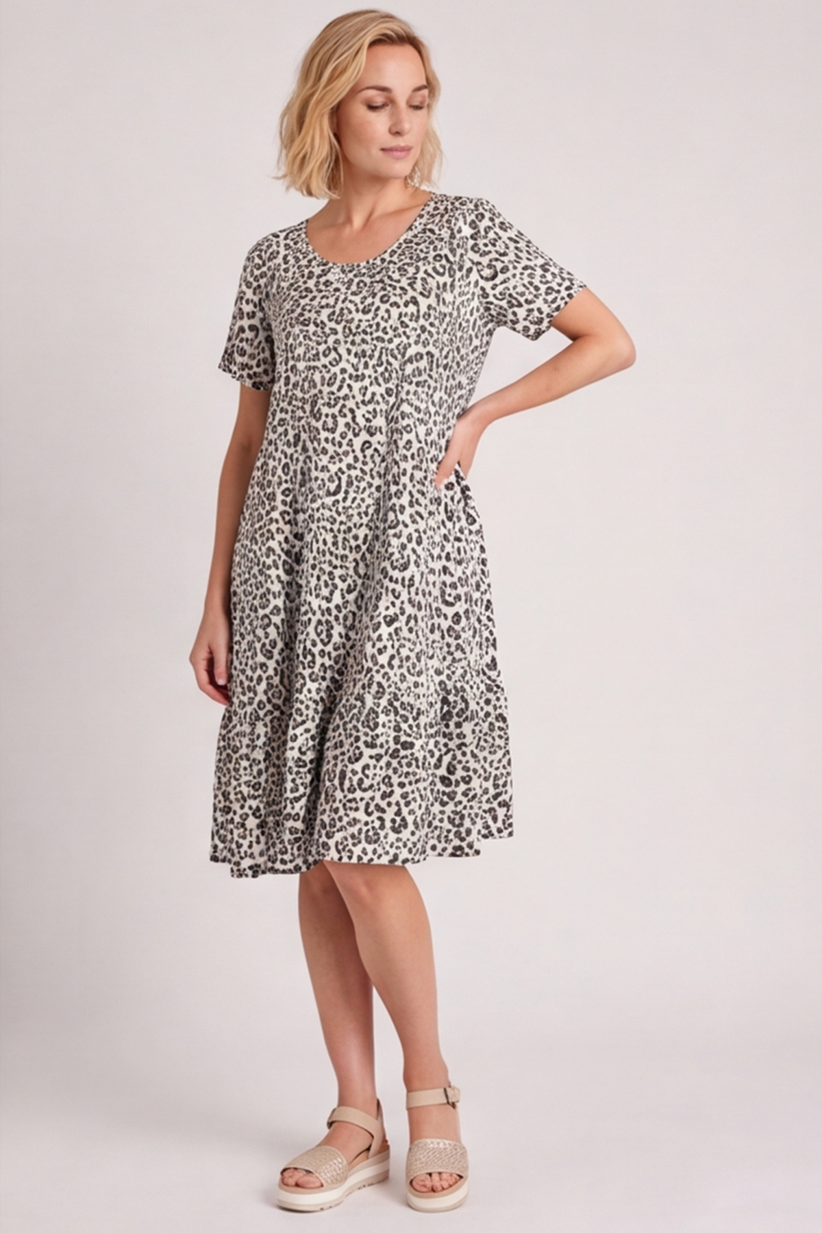 Esme White Print Dress