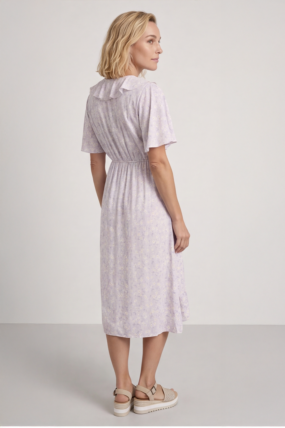 Etienne Floral Wrap Dress Lilac