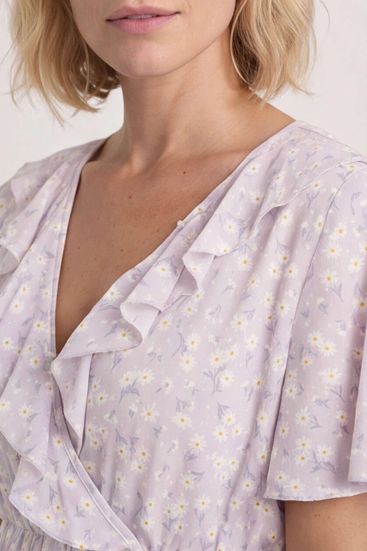 Etienne Floral Wrap Dress Lilac