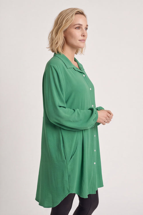 Eulalia Shirt Emerald - Image 3