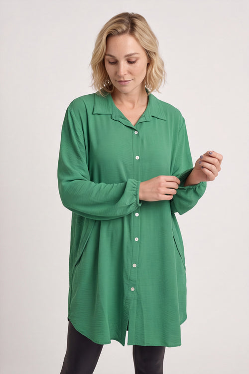 Eulalia Shirt Emerald - Image 6