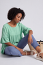 Arabella Cotton Tunic Top Aqua