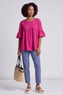 Arabella Cotton Tunic Top Fuchsia