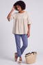 Arabella Cotton Tunic Top Stone