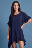 Aria Essential Cotton Top Navy