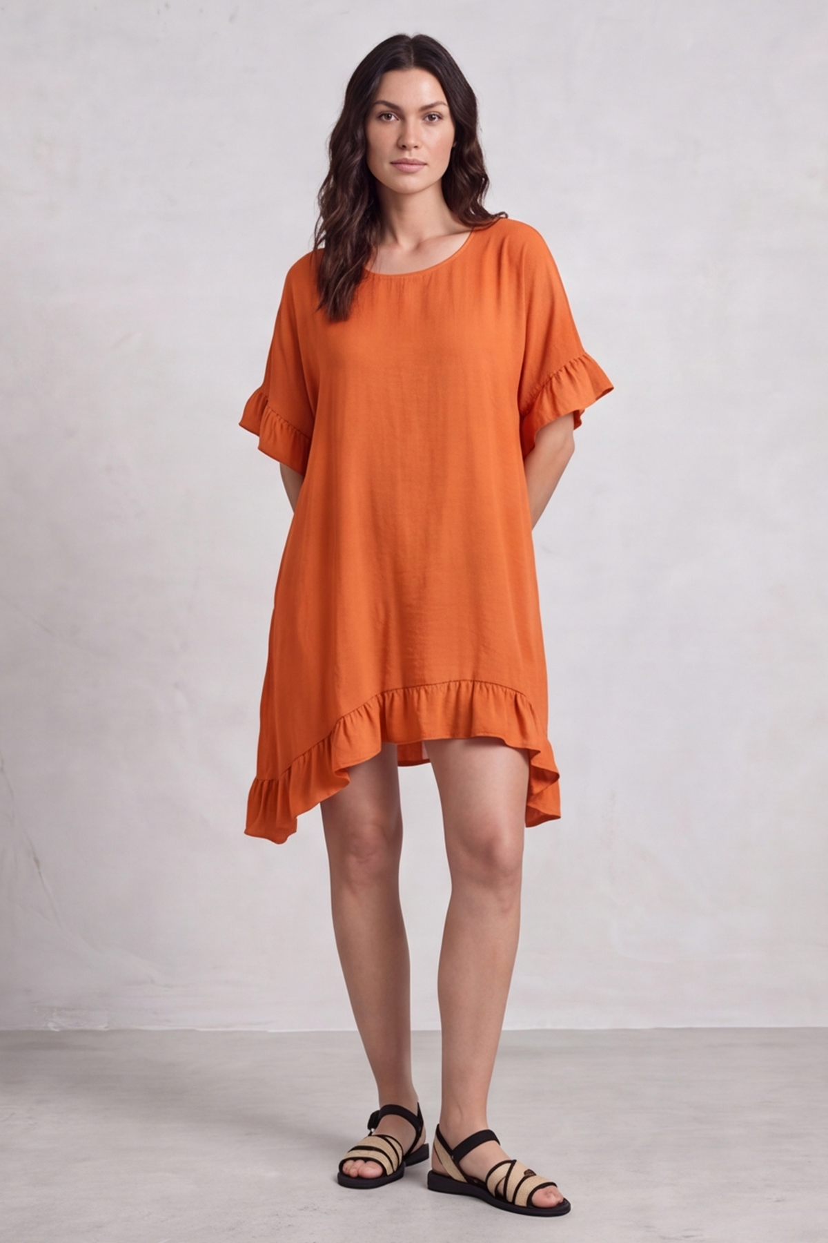 Aria Essential Cotton Top Orange