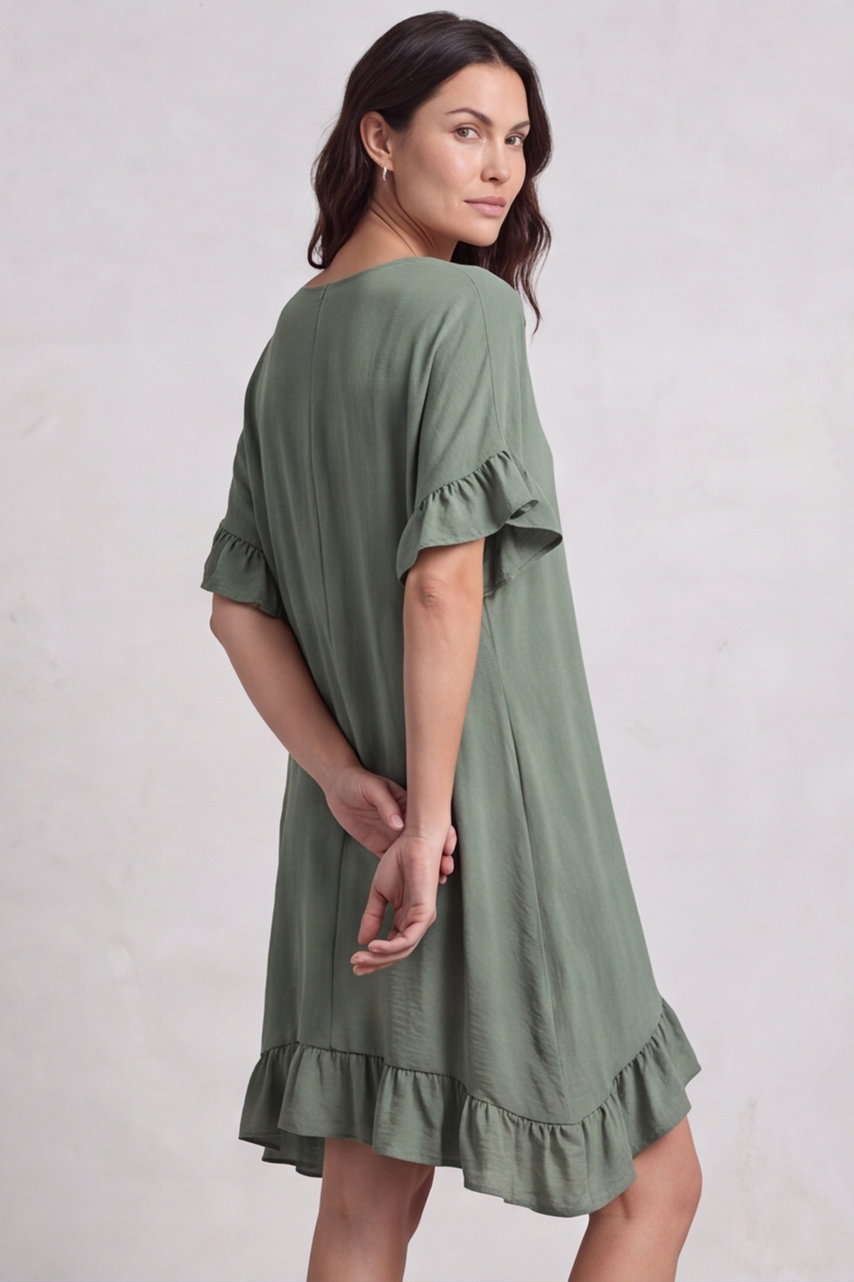 Aria Essential Cotton Top Olive
