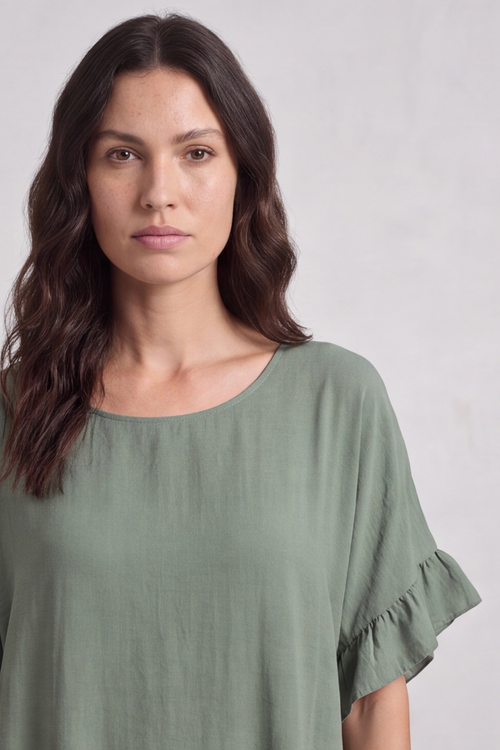Aria Essential Cotton Top Olive - Image 5