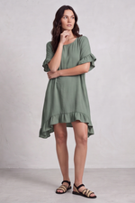 Aria Essential Cotton Top Olive Olive - Aria Essential Cotton Top Olive