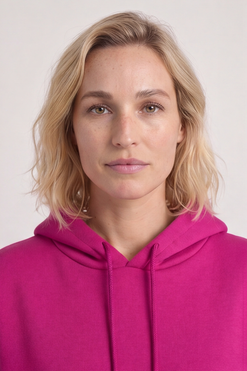Jaylen Hooded Cotton Top Fuchsia - Image 2