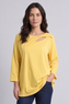 Gemma Knot Detail Cotton Top Yellow