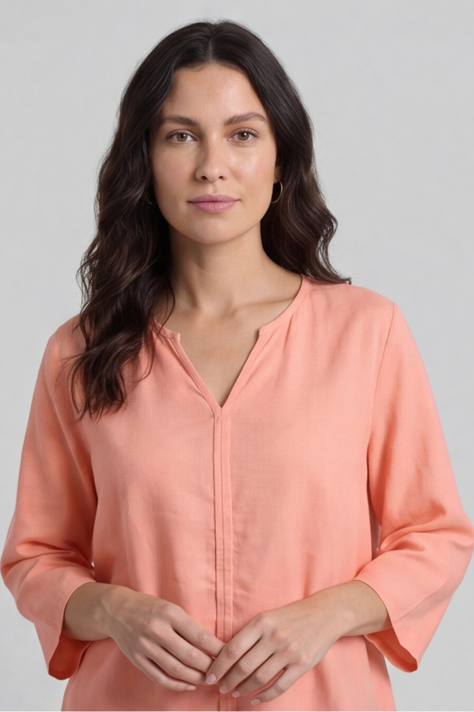 Grace Linen Top Orange
