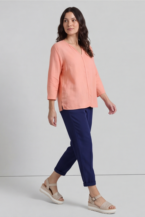 Grace Linen Top Orange - Image 5