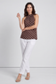 Blake Cocoa Polka Dot Top