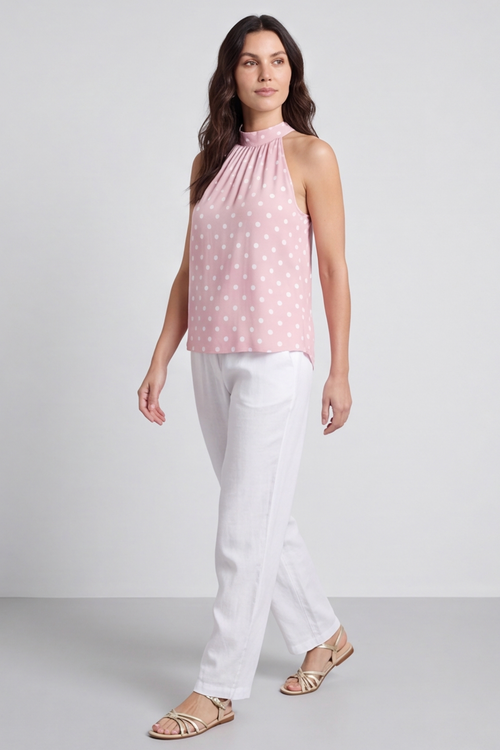 Blake Pink Polka Dot Top - Image 2