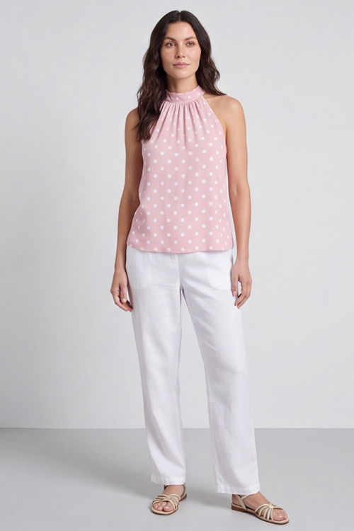 Blake Pink Polka Dot Top - Image 3