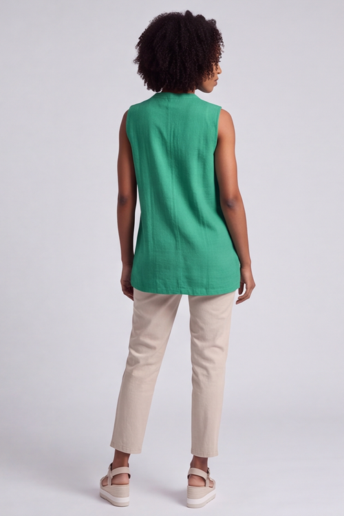 Alora Cotton Relaxed Top Green - Image 5