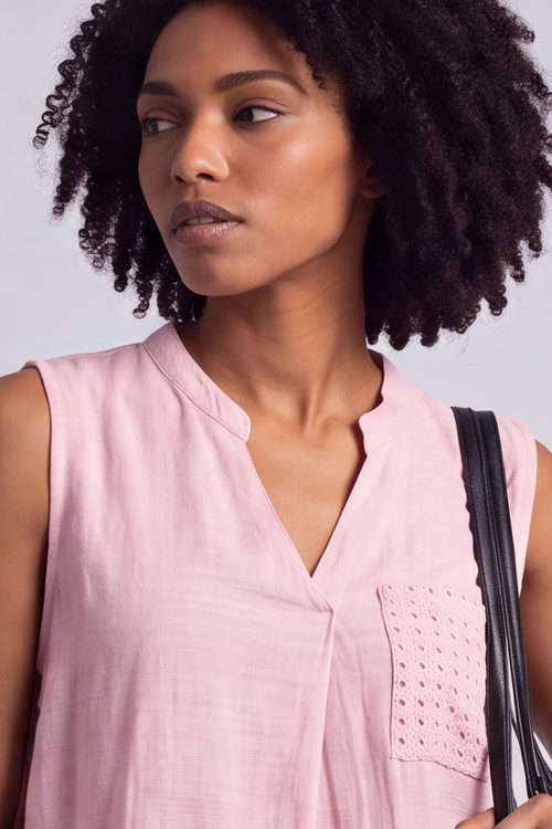Alora Cotton Relaxed Top Baby Pink - Image 6