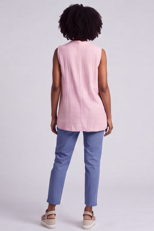 Alora Cotton Relaxed Top Baby Pink - Image 3